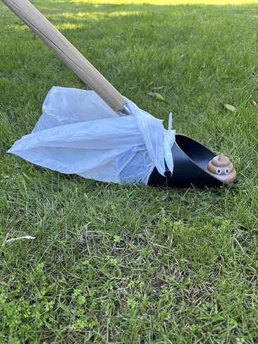 Pooper Scooper – Heavy-Duty Poop Scoop for Dogs & Pets – Fits Standard Broom Handle – Uses Grocery Bags (No Special Bags Needed) – Easy Clean-Up for Yard, Grass & Outdoor Waste in Saudi Arabia