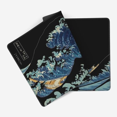 MTG Playmat Wave in Night TCG Board Game Card Game Trading Card Game Play Mat Desk Pad الأصلي لوحة يدوية حواف مخيطة سطح أملس قاعدة مطاطية 23.5 × 13.7 بوصة in Kuwait