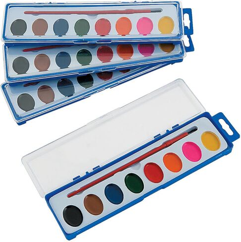 Watercolor Paint Trays-Classpack - 100 Pieces - Educational And Learning Activities For Kids in Saudi Arabia