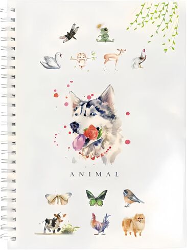 Watercolor Workbook，24 Colors Water Color Books Paint Set ，Water Coloring Book，Water Colors Paint Adult Set，Watercolor Book，With Paint and Pen (Animals - 24 colors) in Saudi Arabia