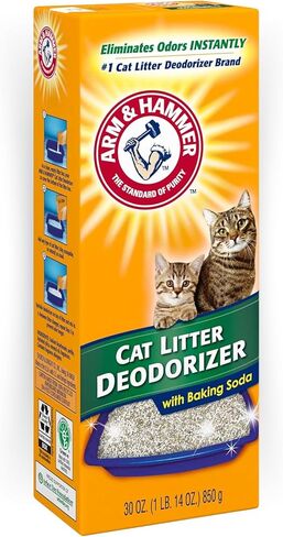 مزيل الروائح الكريهة لفضلات القطط بوزن 30 أونصة Arm N Hammer (عبوة من قطعتين) مع صندوق Scent N Stories، عبوة مزدوجة لنضارة ممتدة ومساحات ذات رائحة نظيفة in Kuwait