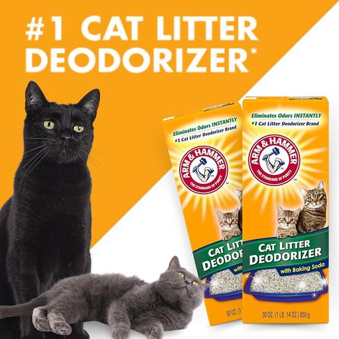 مزيل الروائح الكريهة لفضلات القطط بوزن 30 أونصة Arm N Hammer (عبوة من قطعتين) مع صندوق Scent N Stories، عبوة مزدوجة لنضارة ممتدة ومساحات ذات رائحة نظيفة in Kuwait