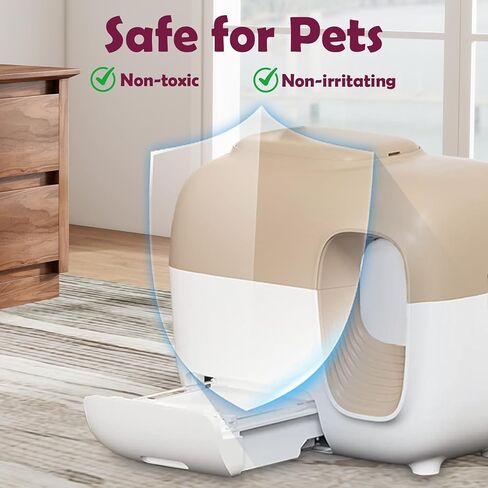 صندوق عطر روبرتت متوافق مع صندوق فضلات القطط الأوتوماتيكي PetSnowy Snow+، رائحة الجريب فروت الأخضر، بديل للتحكم في الرائحة شهريًا (4 قطع) in Kuwait