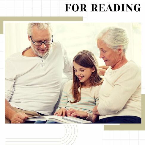 شريط مسطرة مكبرة 2X من Chunful للقراءة، مكبر خط 6 بوصة مع علامات منزلقة لقراءة المطبوعات الصغيرة والكتاب المقدس والكتب والتعليمات وأنماط الغرز المتقاطعة والطباعة الصغيرة (الخط الأزرق) in Saudi Arabia