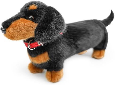 Dogs Stuffed Animals,16"Dachshund Stuffed Animals Toys Plush Dog Stuffed for Kids,Girls,Boys,Pet,Soft Cuddly Plush Toy Realistic Dog Toys as Birthday Gift (dog-1collar) in Saudi Arabia