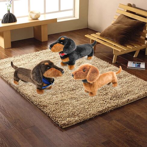 Dogs Stuffed Animals,16"Dachshund Stuffed Animals Toys Plush Dog Stuffed for Kids,Girls,Boys,Pet,Soft Cuddly Plush Toy Realistic Dog Toys as Birthday Gift (dog-1collar) in Saudi Arabia