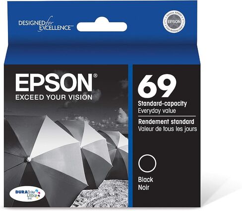 Epson 69 DURABrite Ultra Ink Black & Color Combo Pack for CX-6000, 7000F, 7400, 8400, 9400, 9475 ; NX-400, 415, 510, 515; WF-1100, 600, 610 and Other Select Models in Kuwait