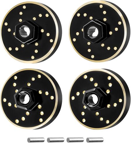 Brass Wheel Weights Brass Wheel Hex Adapter Counterweight RC Upgrade Parts for 1/32 Redcat Ascent-32 in Saudi Arabia