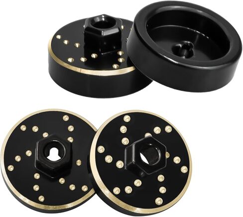 Brass Wheel Weights Brass Wheel Hex Adapter Counterweight RC Upgrade Parts for 1/32 Redcat Ascent-32 in Saudi Arabia