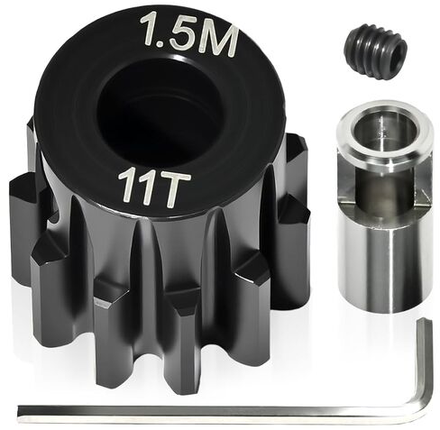 M1.5 8mm Chromium Pinion Gear 22T Pinion Gear with 8mm Shaft, Screw and Hex for 1/5 1/8 1/10 Scale Tamiya Traxxas Arrma Losi RC Cars Brushed Brushless Motor Upgrades Parts in Saudi Arabia
