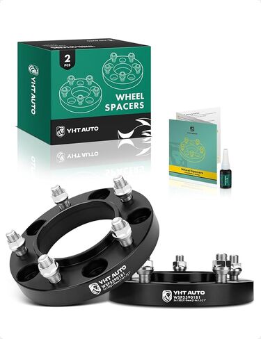YHTAUTO 5x150mm Hubcentric Wheel Spacers 1 inch Fits Toyota Tundra, Sequoia, Land Cruiser, Lexus LX570, LX470Models, Forged Tire Spacers 1 inch with M14x1.5 Studs 110mm Hub Bore 4PCS, Black in Saudi Arabia