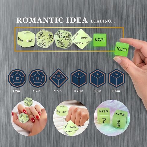 𝗦𝗲𝘅 Dice Board Game Party Favor & Gaming Cards for Two Adults, Super Fun Bedroom Game for Date Night, Romantic Anniversary & Valentines Gifts in Kuwait