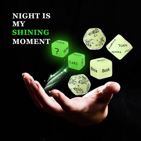 𝗦𝗲𝘅 Dice Board Game Party Favor & Gaming Cards for Two Adults, Super Fun Bedroom Game for Date Night, Romantic Anniversary & Valentines Gifts in Kuwait