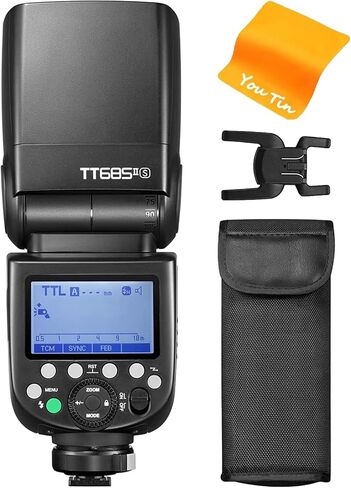 Godox TT685II-F TT685IIF Camera Flash, HSS 1/8000s 2.4G Wireless X System, 0.1-2.6s Recycle Time 330 Full Power Pops, TTL Flash Compatiblewith Fujifilm Cameras Fuji X100V X-T4 X-T3 X-T30 X-T1 XT100 in Saudi Arabia