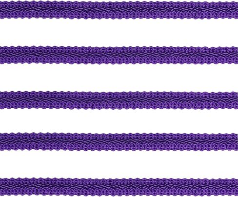 Long 12 Yard Wide 12mm/0.47nch Centipede Ribbon Trim Lace Gimp Braid Decorated Lace for DIY Craft Sewing Fabric, Crafts and Sewing（Dark Purple） in Saudi Arabia