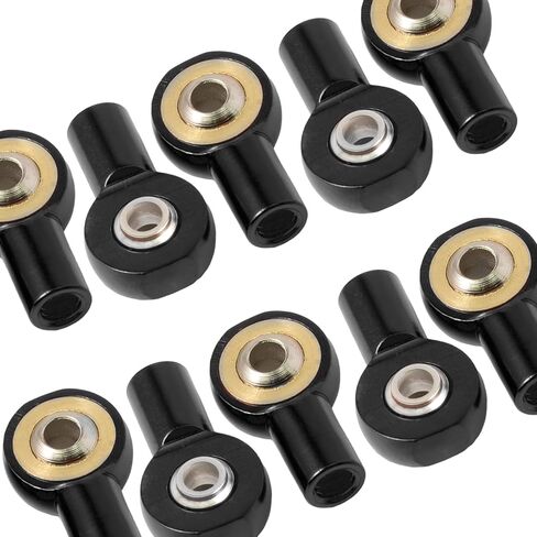 10PCS M2.5 Tie Rod End Ball Joint Aluminum Ball Head Holder Steering Linkage 13mm Upgrade Parts Compatible with HSP Tamiya Mini 4WD, RC Truck Crawler Car/Robot/Boat/Airplane Models, Sliver in Saudi Arabia