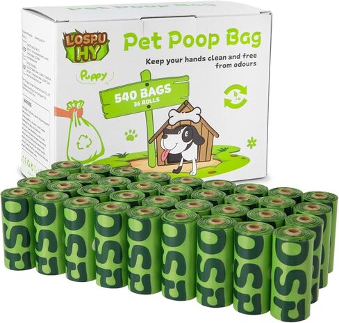Dog Poop Bags Rolls, Extra Thick Leak Proof Pet Waste Bag, 360 Count Tear Resistant Poop Bags for Dogs for Outdoor Doggie Walking and Cat Litters Cleaning in Saudi Arabia