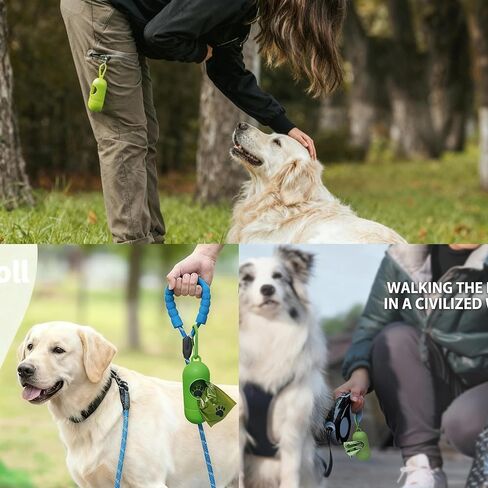 Enhanced Strength Dog Poop Bags 300 Count Scented Rolls | Leak-Proof Extra Thick Pet Waste Bags for Large Dogs and Puppy with Dispenser. in Kuwait