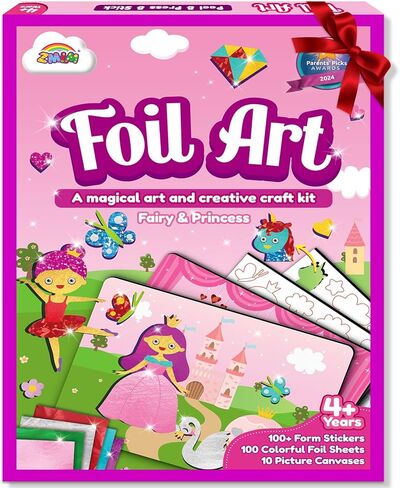 ZMLM Foil Art Kit for Kids - Easter Crafts for Kids 4-8 8-12 Gifts, Fun Mess Free Activity, Easter Basket Stuffers, Girls Boys Arts and Crafts Games Toys (Easter) in Kuwait