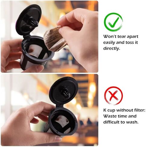 Disposable Paper Coffee Filters, Keurig K Cup Paper Filters for Keurig Single Brewer Reusable Cups, K-cup Coffee Pods, Fits All Brands Reusable K Cups (300) in Saudi Arabia