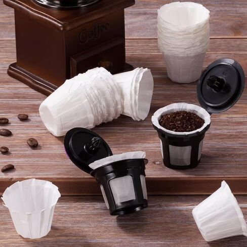 Disposable Paper Coffee Filters, Keurig K Cup Paper Filters for Keurig Single Brewer Reusable Cups, K-cup Coffee Pods, Fits All Brands Reusable K Cups (300) in Saudi Arabia