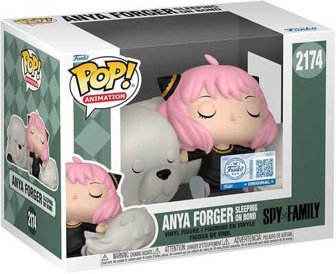 فانكو بوب! Premium: SPY x Family - Anya Forger Sleeping on Bond - حصريًا لأمازون - شخصية فينيل قابلة للتجميع - فكرة هدية - بضائع رسمية - ألعاب للأطفال والكبار - عشاق الرسوم المتحركة in Kuwait