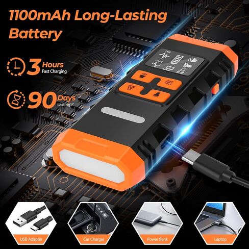 أجهزة منع نباح الكلاب من MultiOutools، جهاز مضاد للنباح بالموجات فوق الصوتية لتدريب الكلاب، تدريب الكلاب يوقف السلوك السيئ حتى 50 قدمًا، ضوء LED طويل المدى، مدرب الكلاب بالموجات فوق الصوتية للاستخدام الداخلي والخارجي in Kuwait