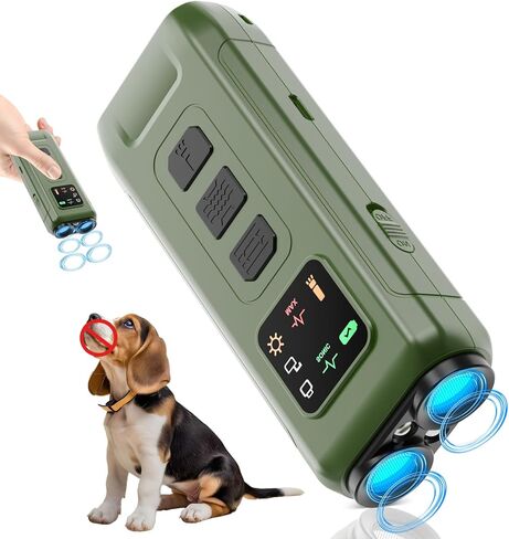 Ultrasonic Dog Bark Deterrent & Anti-Barking Training Device, 3 Modes to Stop Dog Barking, Handheld Tool, Safe, Rechargeable, Compact and Portable, Suitable for Indoor/Outdoor Use(Pink) in Saudi Arabia