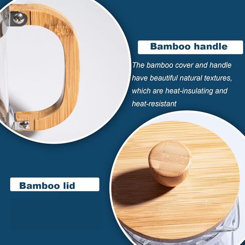 صانع القهوة بالضغط الفرنسي من MERMOO YILAN وعصارة الشاي سعة 20 أونصة من زجاج البوروسيليكات، صانع قهوة صغير خالٍ من البلاستيك للشاي ذو الأوراق الفضفاضة، والشراب البارد ورغوة الحليب، يتضمن ملعقة قياس in Kuwait