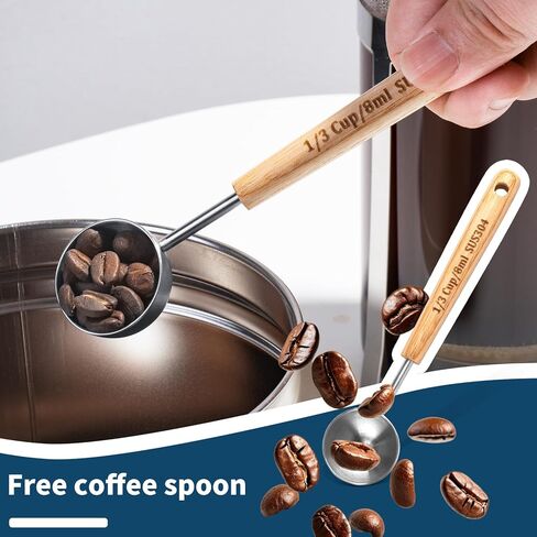 صانع القهوة بالضغط الفرنسي من MERMOO YILAN وعصارة الشاي سعة 20 أونصة من زجاج البوروسيليكات، صانع قهوة صغير خالٍ من البلاستيك للشاي ذو الأوراق الفضفاضة، والشراب البارد ورغوة الحليب، يتضمن ملعقة قياس in Kuwait