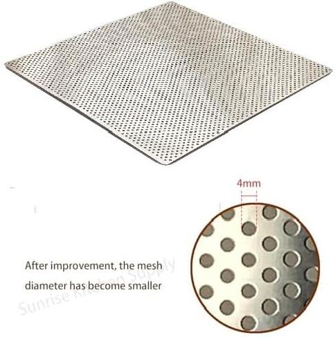 شاشة مقلاة من الفولاذ المقاوم للصدأ Sunrise Kitchen Supply (شاشة صلبة) (قطعة واحدة، 13.5 بوصة × 13.5 بوصة) in Kuwait