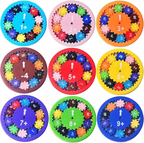 Math Fidget Spinners,Math manipulatives,Math Games for Kids 8-12,The Fidget Game,Multiplication Game Fidget Toys for Kids,Math Spinners for Kids(9pcs) in Saudi Arabia