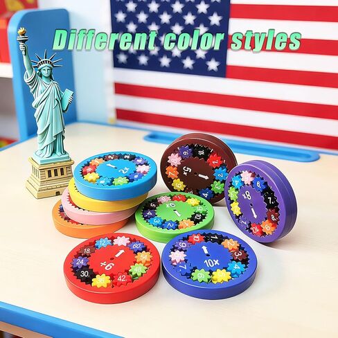 Math Fidget Spinners,Math manipulatives,Math Games for Kids 8-12,The Fidget Game,Multiplication Game Fidget Toys for Kids,Math Spinners for Kids(9pcs) in Saudi Arabia