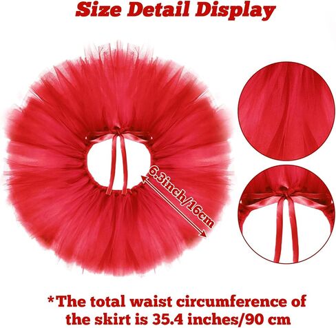 2Pcs Valentines Day Dog Costume Set Valentines Dog Tutu Dress with Red Heart Headband for Small Medium Pet Cat Dog for Valentine’s Day Holiday Party Outfit Accessories in Saudi Arabia