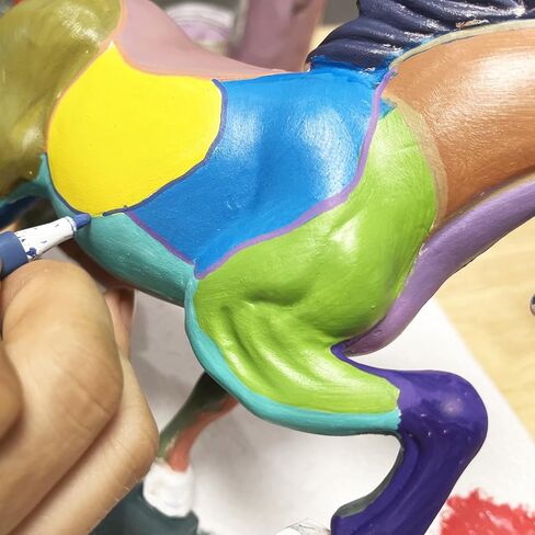 تمثال حصان من البورسلين الأبيض قابل للطلاء، منحوتة سيراميك غير مصقولة للرسم، سيراميك جاهز للطلاء، طلاء حصانك الخاص، منحوتة زخرفية مصنوعة يدويًا، قطعة فنية لديكور المنزل والمكتب in Kuwait