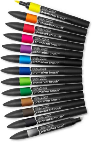 Winsor & Newton ProMarker Brush Set, 6 Count, Mid Tones in Saudi Arabia