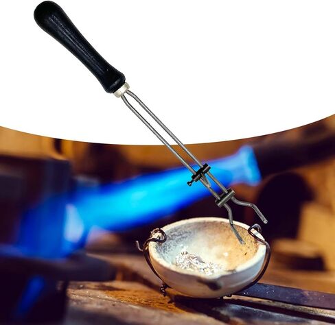 Crucible Tongs Crucible Pliers Adjustable Melting Furnace Tool Ceramic Crucible Dish Cup Tongs Crucible Holder for Pouring, 3.5x29cm in Saudi Arabia