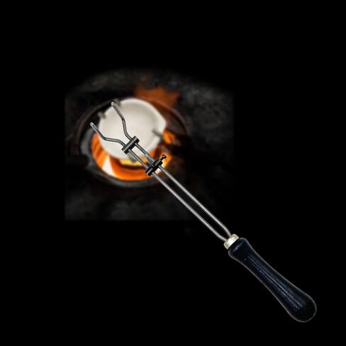 Crucible Tongs Crucible Pliers Adjustable Melting Furnace Tool Ceramic Crucible Dish Cup Tongs Crucible Holder for Pouring, 3.5x29cm in Saudi Arabia