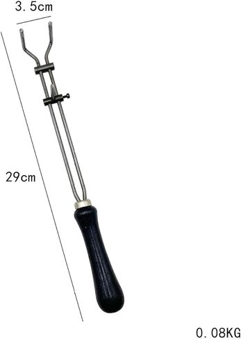 Crucible Tongs Crucible Pliers Adjustable Melting Furnace Tool Ceramic Crucible Dish Cup Tongs Crucible Holder for Pouring, 3.5x29cm in Saudi Arabia