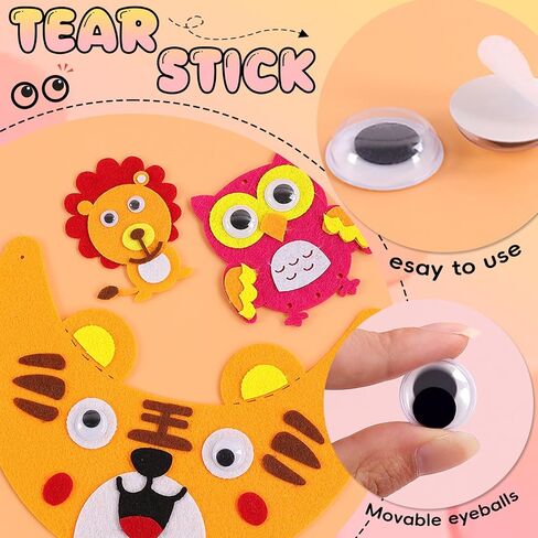 750 Pcs Googly Eyes Self Adhesive Sizes-Craft Assorted, Adhesive Googly Wiggle Eyes for Crafts Pack Sticker in Saudi Arabia