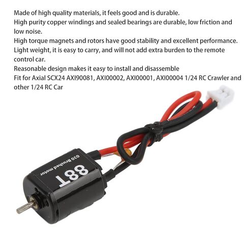030 88T Bushed Motor, RC Motor, High Torque, Low Noise, Replacement for SCX24 AXI90081, AXI00002, AXI00001, AXI00004 1/24 RC Crawler in Saudi Arabia