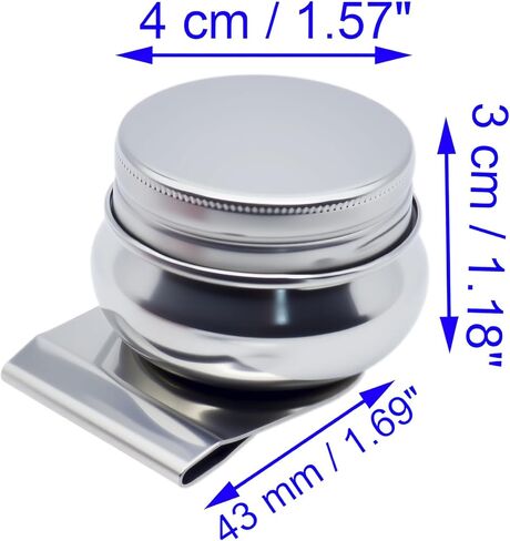 2 PCS Palette Cups Stainless Steel Single Dipper Oil Paint Container for Holding Oil Paints in Saudi Arabia