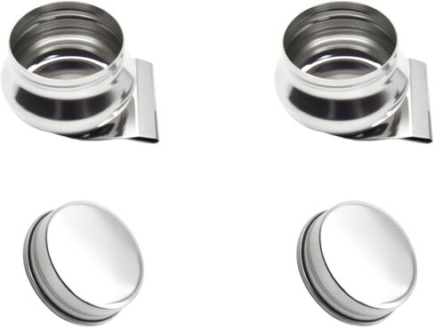 2 PCS Palette Cups Stainless Steel Single Dipper Oil Paint Container for Holding Oil Paints in Saudi Arabia