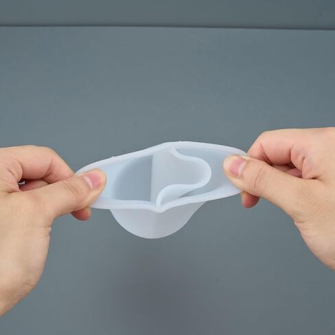 Large Capacity Silicone Split Cup 120ML Tool Flexible Silicone Divided Cup for Resin and Paint Pouring in Kuwait