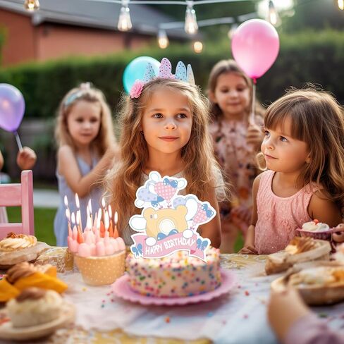 1pcs Cinna-morolls Birthday Cake Topper,Cute Anime Party Supplies for Pick Fabulous Adorable Pink Blue Cake Topper Baby Shower Kawaii Party cake Decoration (16) in Kuwait