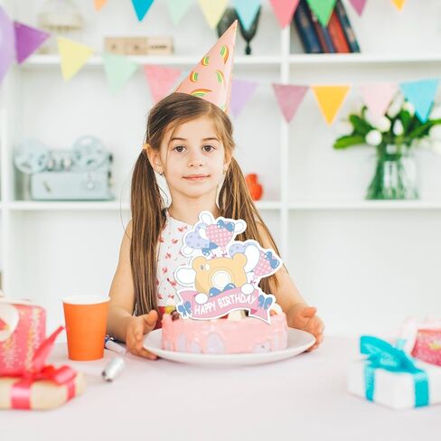 1pcs Cinna-morolls Birthday Cake Topper,Cute Anime Party Supplies for Pick Fabulous Adorable Pink Blue Cake Topper Baby Shower Kawaii Party cake Decoration (16) in Kuwait