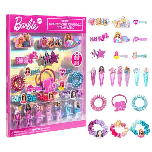 Barbie Hair Accessories Set for Girls, Hair Clips, Bows, Scrunchies, Hair Ties Set, Great for Birthday and Holiday Gifts, Party Favors, Sleepovers, Spa Days, & Makeovers, by Townley Girl in Saudi Arabia