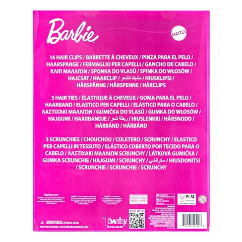 Barbie Hair Accessories Set for Girls, Hair Clips, Bows, Scrunchies, Hair Ties Set, Great for Birthday and Holiday Gifts, Party Favors, Sleepovers, Spa Days, & Makeovers, by Townley Girl in Saudi Arabia