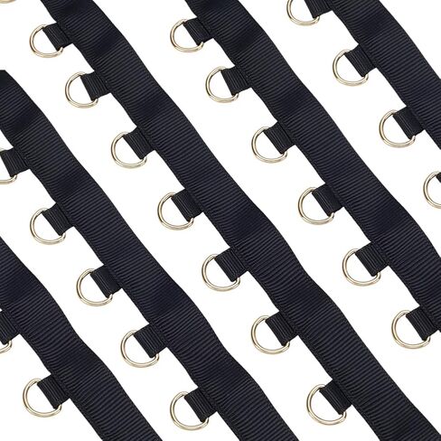 WEBEEDY 5 Yards White Grommet Trim with D Rings, 0.8 Inch Wide Clothing Sewing Trim Metal Eyelet Ring Ribbon Strip for Garment Corset Lingerie Making & Sewing Craft Project Decoration in Saudi Arabia