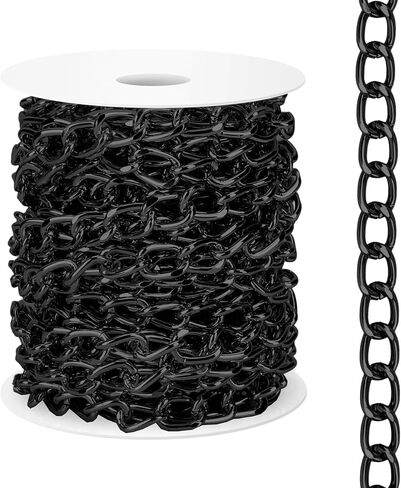 16.4 قدم كبح سلسلة لفة الألومنيوم الملتوية الروابط الفضة مطلي معدن كبح سلسلة السائبة كبح سلسلة بكرة سميكة الحرفية سلسلة كبح سلسلة قلادة لصنع المجوهرات DIY الحرفية قلادة سوار قلادة in Kuwait